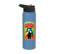 Aliens are Real Retro Flying Saucer Stainless Steel Insulated Water Bottle