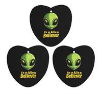 Aliens Believer 3 Pcs Automotive Air Fresheners Mirror Aromatherapy Tablets Ornament Car Fragrance Scented Cards Love form