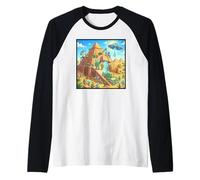 Aliens Build The Pyramids Raglan Baseball Tee