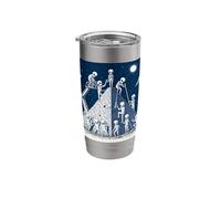 Aliens Building Pyramid Stainless Steel Insulated Tumbler