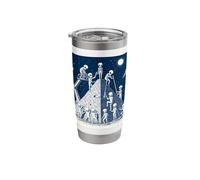 Aliens Building Pyramid Stainless Steel Insulated Tumbler
