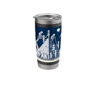 Aliens Building Pyramid Stainless Steel Insulated Tumbler