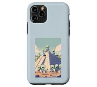 Aliens Building Pyramid UFO Ancient Alien History Conspiracy Case for iPhone 11 Pro