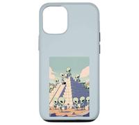 Aliens Building Pyramid UFO Ancient Alien History Conspiracy Case for iPhone 12/12 Pro