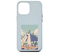Aliens Building Pyramid UFO Ancient Alien History Conspiracy Case for iPhone 12 Pro Max