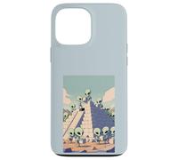 Aliens Building Pyramid UFO Ancient Alien History Conspiracy Case for iPhone 13 Pro Max