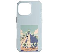 Aliens Building Pyramid UFO Ancient Alien History Conspiracy Case for iPhone 16 Pro