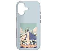 Aliens Building Pyramid UFO Ancient Alien History Conspiracy Case for iPhone 17