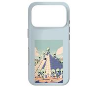 Aliens Building Pyramid UFO Ancient Alien History Conspiracy Case for iPhone 17 Pro
