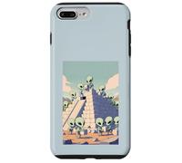 Aliens Building Pyramid UFO Ancient Alien History Conspiracy Case for iPhone 7 Plus/8 Plus