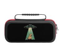 Aliens Capybara Guinea Pigs Compatible with Switch Case Bag Travel Protective Cover Handbag with 20 Game Accessories