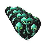 Aliens Car Air Freshener Cards for Women Men 4 Pack Cute Car Accessories Long Lasting Scent Car Diffuser Hanging Auto Aromatherapy Tablets Car Fresheners Gifts