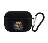 Aliens Cocktail Vacation Compatible with Airpods Pro Case Cover Hard Cases with Durable Hanging Buckle Charging Visible LED