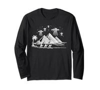 Aliens Egypt Ancient UFO Pyramids Sci-Fi Conspiracy Long Sleeve T-Shirt
