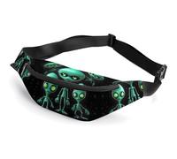 Aliens Fanny Pack Fanny Packs for Women Men Waist Bag Mens Fanny Pack Womens Fanny Pack Fanny Pack Men Running Fanny Pack Small Fanny Packs for Women, style, 36*15cm