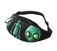 Aliens Fanny Pack for Men Women Fashion Running Waist Packs Waterproof Crossbody Bags Everywhere Belt Bag with Adjustable Strap Sports Hip Pack for Travel Wallet