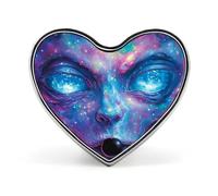 Aliens G-alaxy Unisex Novelty Brooches & Pins Heart Metal Lapel Badge for Clothing Shawl Hat