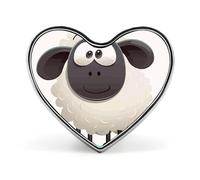 Aliens Lapel Pin Cute Heart Brooch Badge Fashion Tie Tack Pin for Hats, Clothing, Bags Unique Accessories Gift for Men & Women, Sheep, Love form