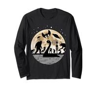 Aliens Loch Ness Mothman Bigfoot Monsters Cryptid Long Sleeve T-Shirt