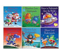 Aliens Love Underpants Collection Series 6 Books Set by Claire Freedman & Ben Cort (Aliens Love Underpants, Pirates, Dinosaurs, Monsters, Panta Claus & Save the World)