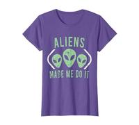 Aliens Made Me Do It Funny Alien Tshirt T-Shirt