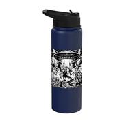 Aliens Mothman Bigfoot Monsters Cryptid Mythical Stainless Steel Insulated Water Bottle