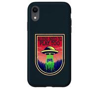 Aliens Need To Play Too UFO Outer Space Gamer Gaming Case for iPhone XR