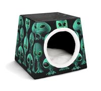 Aliens Pet Hut Comfortable Nest for Pets Space Capsule Warm Soft Indoor Pet Shelter Space Pet House for Indoor Cats Small Dogs and Medium Animal