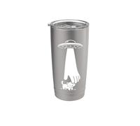 Aliens Petting A Cat Funny Cute Kitten Space Sarcastic Stainless Steel Insulated Tumbler