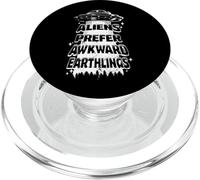 Aliens Prefer Awkward Earthlings Funny UFO Retro Design PopSockets PopGrip for MagSafe