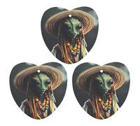 Aliens Reggae Hanging Car Air Fresheners 3Pcs Aromatherapy Tablets Automotive Fragrance Scented Card Decor Love form
