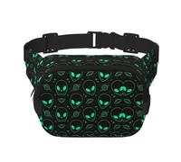 Aliens Square Double-Layer Waist Bag Chest Bag Crossbody Bag Running Travel Hiking Waist Bag