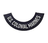 Aliens USCM US Colonial Marines Rocker Embroidered Iron on Patch (110mm x 50mm)