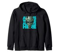 Aliens Were Always Here Extraterrestrial UFO Zip Hoodie