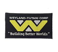Aliens Weyland Yutani Corp Building Better Worlds Embroidered Iron on Patch (100mm x 55mm)