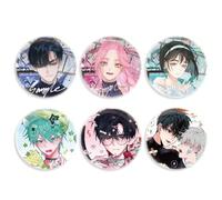 AlienStages Badges 6pcs set Cute Till & Ivan Figure Brooch Pin Backpack Decor Accessories AlienStages Fans Collection