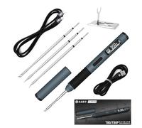 ALIENTEK Soldering Iron Kit, PD/QC 100W Mini Digital Soldering Iron 176-842℉ Fast Heating T80/T80P,Type-C Portable Digital OLED Screen Display, Auto Sleep (T80+C2C+3 type tips)