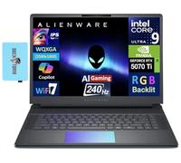 Alienware 16 Area-51 AI Gaming Laptop 16.0" 240Hz IPS WQXGA Display (Intel Ultra 9-275HX, GeForce RTX 5070 Ti 12GB, 32GB DDR5, 2TB SSD, RGB KB, Win 11 Home) w/DKZ USB Port Expander