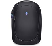 Alienware 16 Backpack - AW5625P - 21L Capacity, 3D Breathable mesh, Magnetic pocket organizers, RFID safe pocket, Weather resistant, 3D Iridescent reflective Alienware logo - Alienware Black