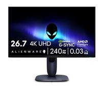 Alienware 27 4K QD-OLED Gaming Monitor AW2725Q - 26.7" 4K UHD QD-OLED 240Hz 0.03ms, NVIDIA G-SYNC Compatible, AMD FreeSync Premium Pro, VESA AdaptiveSync, Dolby Vision, VESA DisplayHDR True Black 400