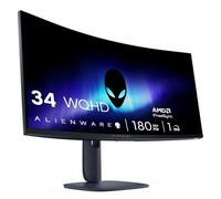 Alienware AW3425DWM Gaming Monitor 34" Curved 1500R WQHD 3440x1440 HDR 400 VA Panel 180 Hz 1 ms, AMD FreeSync Premium, VESA AdaptiveSync, 2x HDMI 1x DisplayPort 1.4, 3-Year Warranty - Black