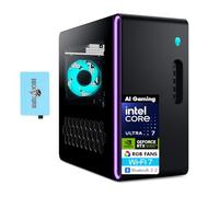 Alienware Aurora AI Gaming Desktop PC (Intel Ultra 7 265F, GeForce RTX 5060 Ti 8GB GDDR7, 32GB DDR5, 1TB M.2 PCIe SSD, RGB Fans, 240mm AIO, 500W PSU, WiFi 7, Win 11 Pro) w/DKZ USB Port Expander