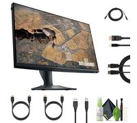 Alienware - AW2523HF 24.5" IPS LED FHD (1920x1080) - 360Hz Display - AMD FreeSync - VESA - Gaming Monitor (USB, HDMI) - Dark Side of The Moon (AW2523HF) + USB Printer Cable + 2 x HDMI Cable + More