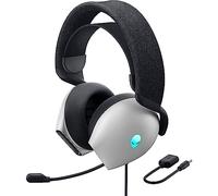 Alienware AW520H Wired Gaming Headset - Dolby Atmos, Unidirectional, AlienFX 16.8 Million RGB Colors, Microphone Mute, Volume On-Headset Controls, 40mm Hi-Res Certified - Lunar Light, Lunar Light