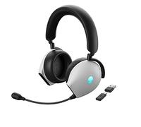 Alienware AW920H Tri-Mode Wireless Gaming Headset - Dolby Atmos Virtual Surround Sound, Active Noise Cancelling, AI-Driven Noise-Cancelling Microphone, USB-C Wireless Dongle - Lunar Light
