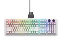 Alienware AW920K - Three Mode Wireless Gaming Keyboard, Rechargeable, Wireless/Wired, Snap Magnetic Charging, Programmable Rocker Switch and Dial, AlienFX per RGB Key - Light