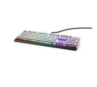 Alienware New Low-Profile RGB Gaming Keyboard AW510K Light, Alienfx Per Key RGB Lighting, Media Controls and USB Passthrough, Cherry MX Low Profile Red Switches, Lunar Light