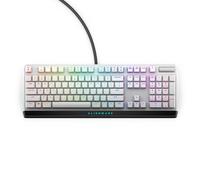 Alienware New Low-Profile RGB Gaming Keyboard AW510K Light, Alienfx Per Key RGB Lighting, Media Controls and USB Passthrough, Cherry MX Low Profile Red Switches, Lunar Light