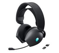 Alienware Tri-Mode Wireless Gaming Headset AW725H - Wired/Wireless, Bluetooth 5.3, Audio Output - 20 Hz, Mini-Phone (3.5mm), Battery Talk Time Up to 55 Hrs (Bluetooth), Dark Side of The Moon