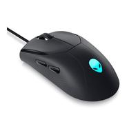 Alienware Wired Gaming Mouse - AW320M, black | USB Wired, Optical Sensor, 16.8M AlienFX Lighting, 1000Hz Polling, 400 IPS, Dark Side of the Moon